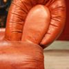 Fake leather armchair from the 80s