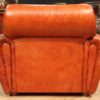 Fake leather armchair from the 80s