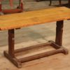 Rustic carved in oak wooden table