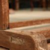 Rustic carved in oak wooden table