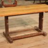 Rustic carved in oak wooden table