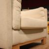 Design armchair in light fabric