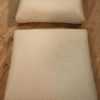 Design armchair in light fabric