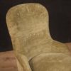 Pair of Italian velvet armchairs in Louis XV style