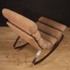 Italian design rocking armchair in leather