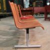 3 seats bench with metal table