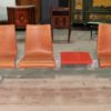 3 seats bench with metal table