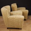 Pair of Borsani design armchairs in damask velvet