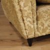 Pair of Borsani design armchairs in damask velvet