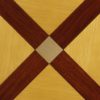 Italian design table in mahogany, maple and painted wood Italian design table in mahogany, maple and painted wood