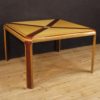 Italian design table in mahogany, maple and painted wood Italian design table in mahogany, maple and painted wood