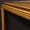 Italian design table in mahogany, maple and painted wood Italian design table in mahogany, maple and painted wood