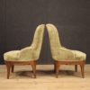 Pair of Italian velvet armchairs in Louis XV style