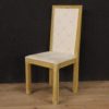 8 lacquered and painted Italian chairs