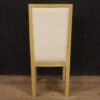 8 lacquered and painted Italian chairs