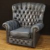English leather armchair