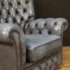 English leather armchair