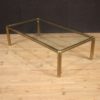 Italian design coffee table in golden brass