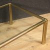 Italian design coffee table in golden brass