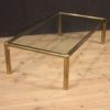 Italian design coffee table in golden brass