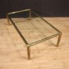 Italian design coffee table in golden brass