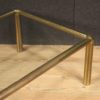 Italian design coffee table in golden brass