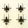 Brutalist pair of vintage iron wall lamps by Karl B. Bilgrei 1970s, Norway