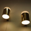 Vintage pair of opalineglass & brass Falkenberg wall lamps, Sweden 1960s Vintage pair of opalineglass & brass Falkenberg wall lamps, Sweden 1960s