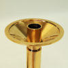 Large and heavy brass candleholder pair by Lars Holmström 1960s, Sweden