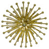 Studio Tetrarch for Valenti Luce 1960s Large PISTILLO Ceiling Lamp in Gold