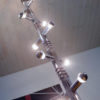 1970s Germany Cosack Atomic Chrome Space Age Foyer Lighting Object 1970s Germany Cosack Atomic Chrome Space Age Foyer Lighting Object