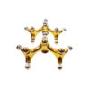 1970s Germany Cosack Organic Golden Space Age Wall Sconces, Set of 2