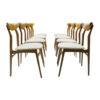 Scandinavian Wooden Dining Chairs, 1960s, Set of 8