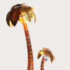 Hollywood Regency Brutalist Palm Tree Floor Lamp, 1970s
