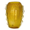 Archimede Seguso Cordonato d'Oro Large Amber Glass Vase With Wings Archimede Seguso Cordonato d'Oro Large Amber Glass Vase With Wings
