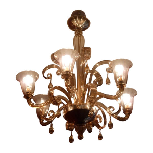Chandelier in Murano Glass, 1950s