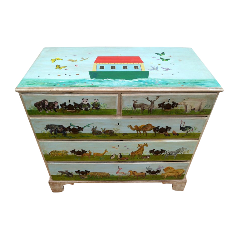English Painted Chest