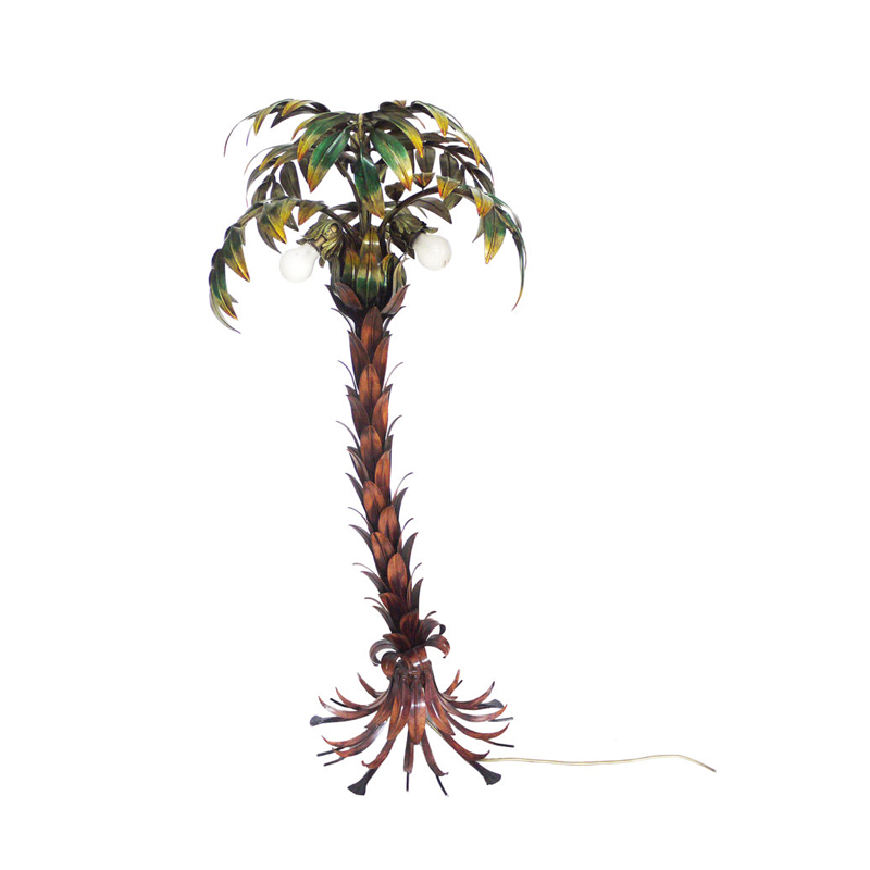 Polychrome Palm Tree Floor Lamp by Hans Kögl