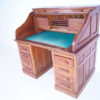 Edwardian oak twin pedestal roll top desk Edwardian oak twin pedestal roll top desk