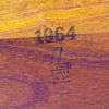 Dansk Design Denmark Peter Lovig Nielsen, Elegant Solid Teak Sled Legs Coffee Table