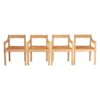 Vico Magistretti, early "Carimate" Dining Chairs Set of 4 Vico Magistretti, early "Carimate" Dining Chairs Set of 4