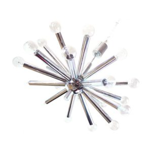 Space Age Sputnik Chandelier Chrome, Sciolari, Italy, 1960s