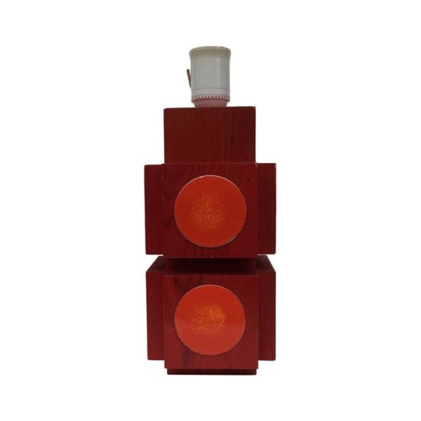 Midcentury Swedish Red Pine Wall Sconce by Lars-Göran Nilsson