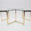 Lovely Set of 4 Brass Modular Side Tables, France 1960s Lovely Set of 4 Brass Modular Side Tables, France 1960s