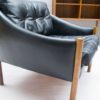 Scandinavian Leather Armchairs, 1960s, Set of 2