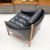 Scandinavian Leather Armchairs, 1960s, Set of 2
