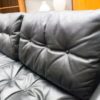 Scandinavian Vintage Leather 3-Seat Sofa, 1960s