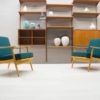 Mid-Century Teal Living Room Set, 1967