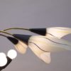 Mid-Century Modern 16-Armed Brass and Glass Sputnik Lamp, 1950s