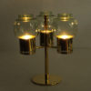 Candle Holder set L67 clear lightgreen by Hans-Agne Jacobsson 1950s, Sweden